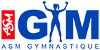 Logo ASM Gym - Bleu et rouge -71x142